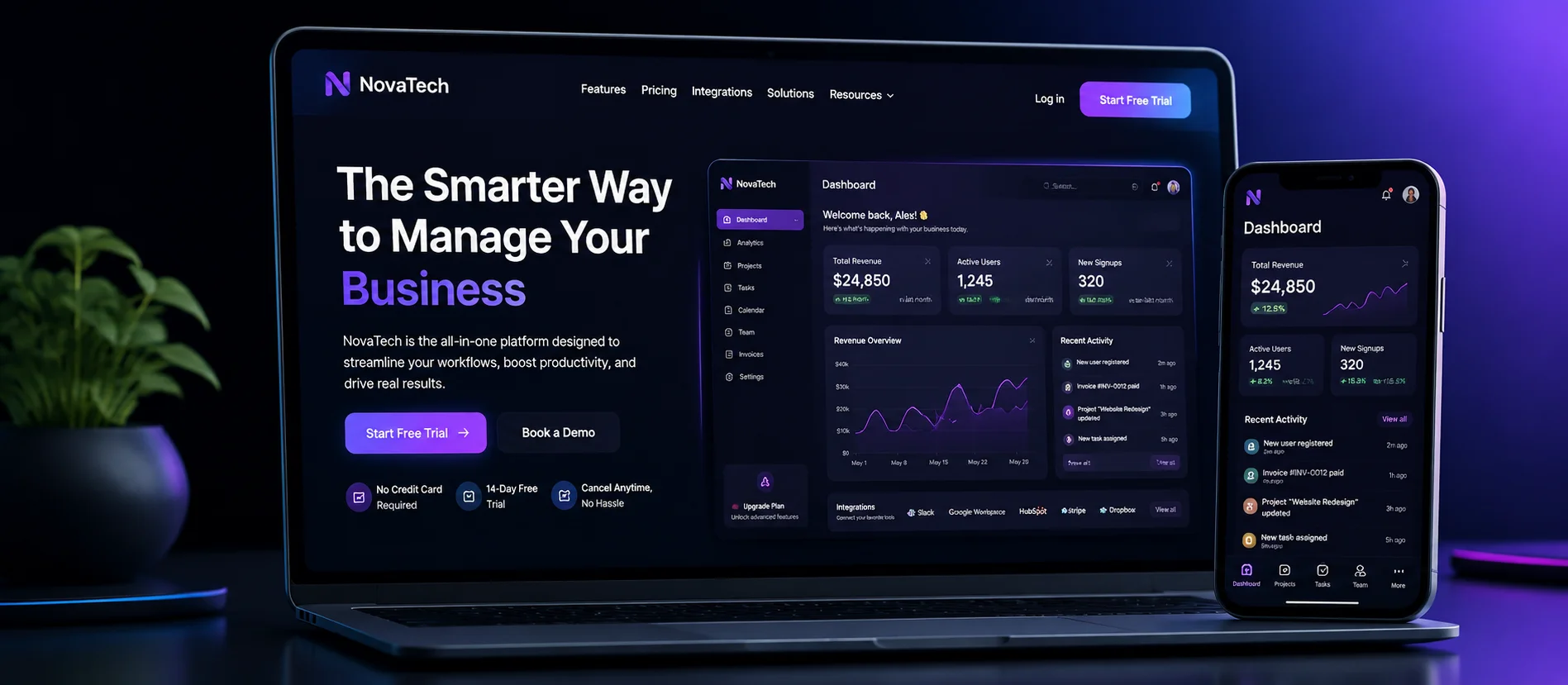 NovaTech SaaS App